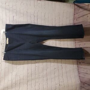 Soft Surroundings Dark Wash Women's Pull On Elastic Waist Jeans